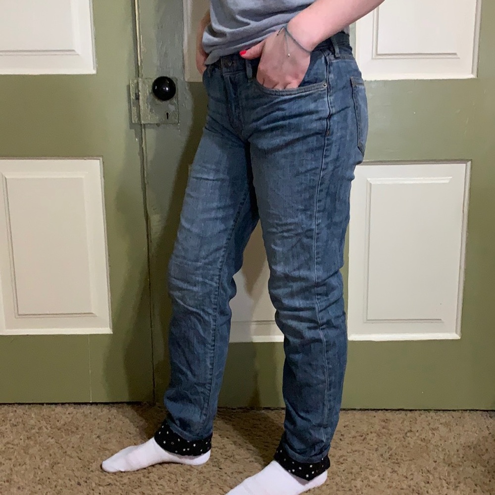 Eddie Bauer flannel lined jeans